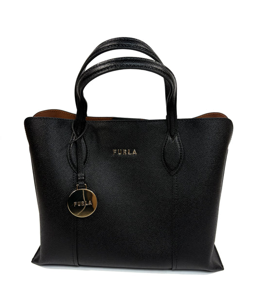 Geantă Furla Vittoria din piele,cu mânere pentru mână