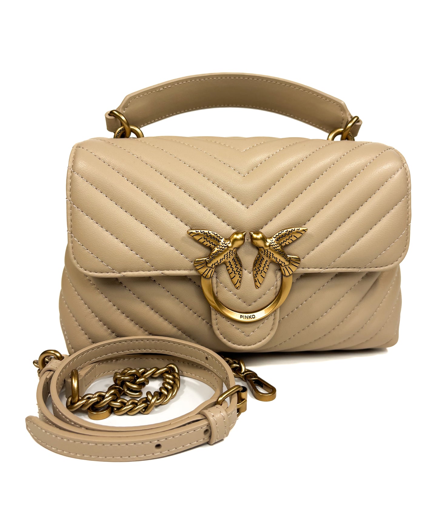 Geanta  top handle mini Pinko Lady puff