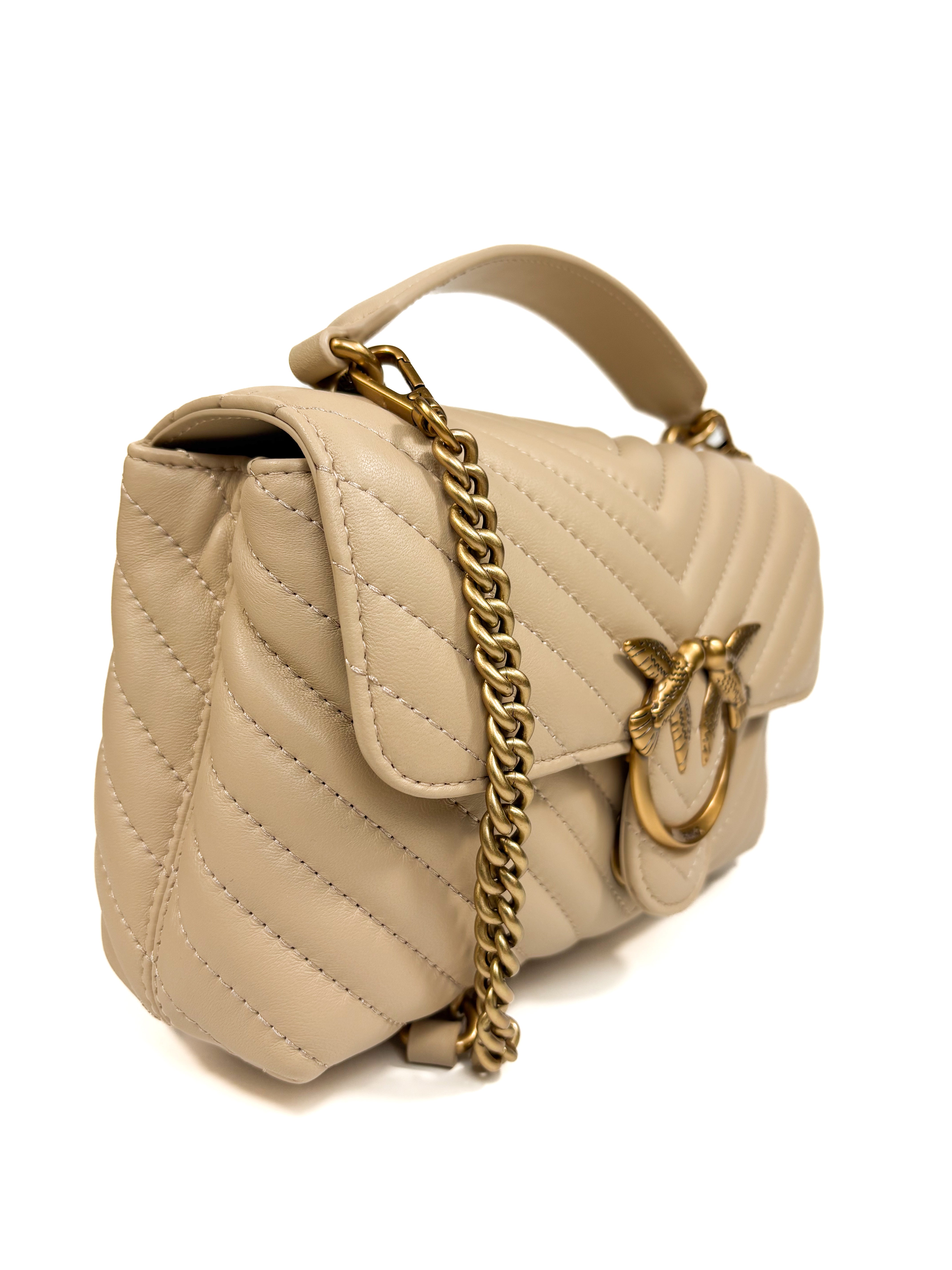Geanta  top handle mini Pinko Lady puff