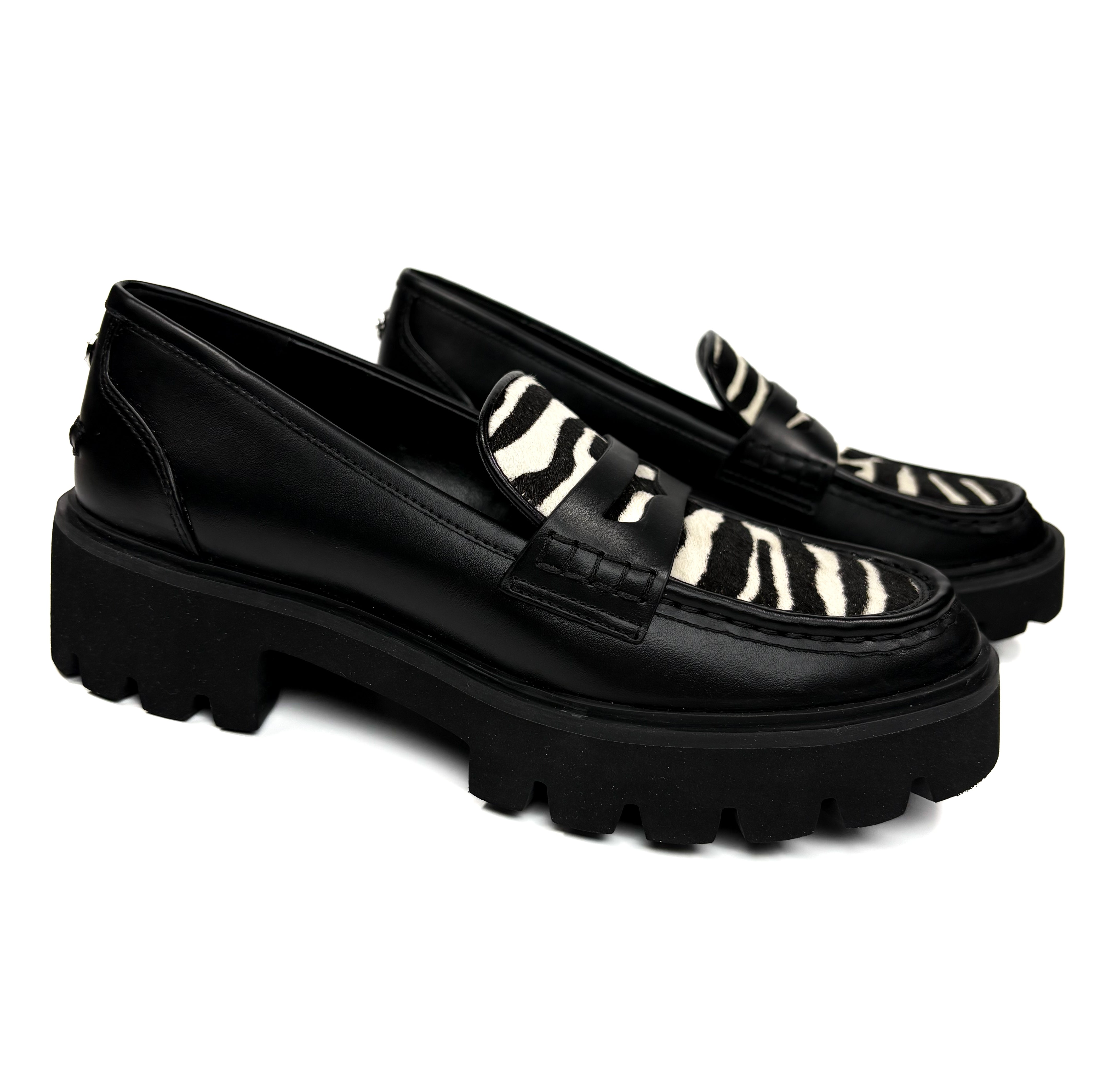 MK Holland zebra loafers